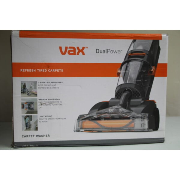 VAX W86-DP-B Dual Power Carpet Cleaner - Grey and Orange