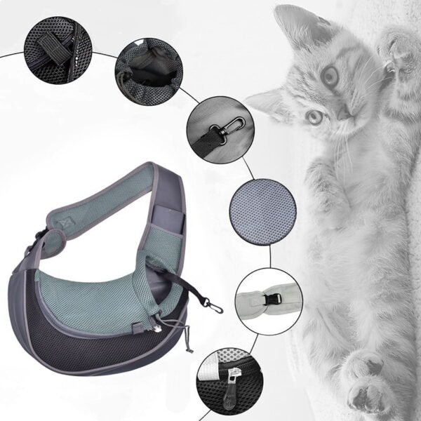 Carrying Bag Cat And Dog Bag Size Mesh Breathable - Image 3