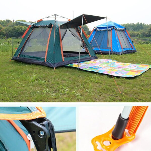 Outdoor Automatic UP 4 Person Family Tent Picnic Traveling Camping Tent Outdoor Rainproof Windproof Tent Tarp Shelter - Image 4