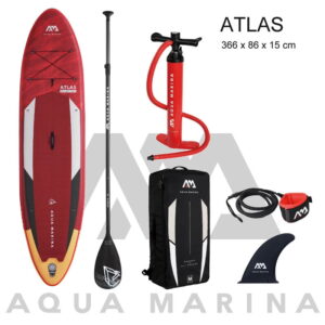 NEW SIZE 366*86*15cm inflatable surfboard ATLAS 2021 stand up paddle board surfing AQUA MARINA water sport sup board dinghy raft