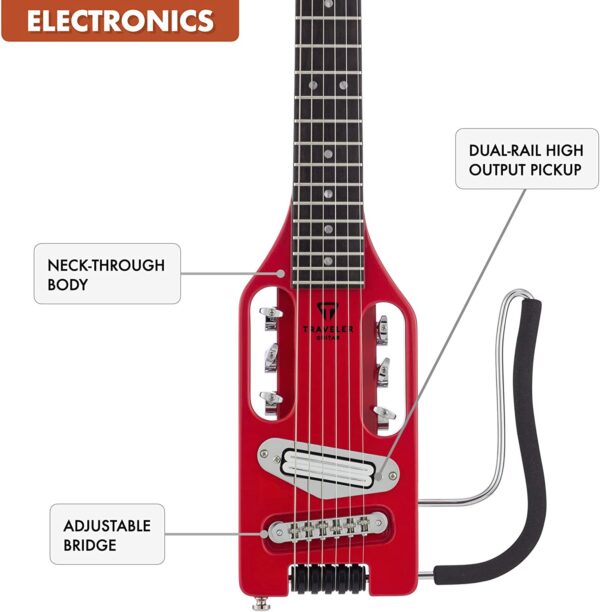 Traveler Guitar Ultra-Light Solid-Body Electric Guitar (ULE TRDG),Torino Red - Image 8